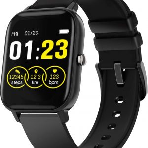 Android Smart Watch, iPhone Compatible Smartwatch for Women Men Fitness Tracker with Heart Rate Blood Pressure Monitor Sleep Monitor, Activity Tracker with Pedometer, IP67 Waterproof Fitness Watch