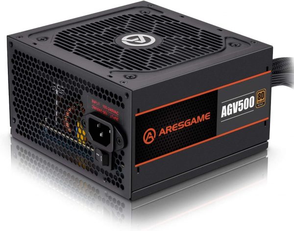 ARESGAME Power Supply 500W 80+ Bronze Certified PSU