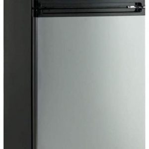 Avanti RA7316PST 2-Door Apartment Size Refrigerator, Black with Platinum Finish
