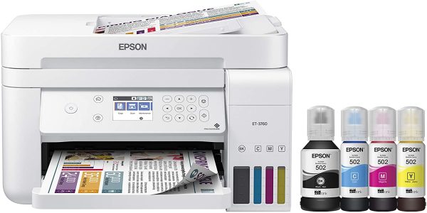 Epson Ecotank Et-3760 Printer | Best Wireless Color Printer and Scanner