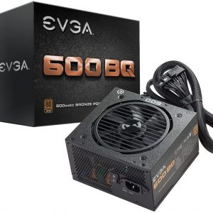 EVGA 110-BQ-0600-K1 600 BQ, 80+ Bronze 600W, Semi Modular, FDB Fan, 3 Year Warranty, Power Supply