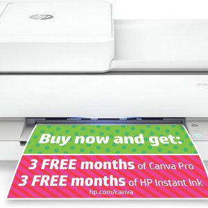 HP ENVY Pro 6455 Wireless All-in-One Printer, Mobile Print, Scan & Copy, Auto Document Feeder, Works with Alexa (5SE45A)