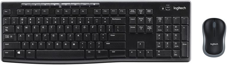 Logitech MK270 Wireless Keyboard and Mouse Combo – Keyboard and Mouse Included, 2.4GHz Dropout-Free Connection, Long Battery Life (Frustration-Free Packaging)