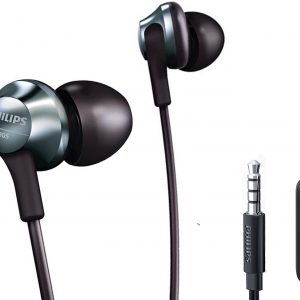 Philips Pro Wired Earbuds, Headphones with Mic, Powerful Bass, Lightweight, Hi-Res Audio, Comfort Fit