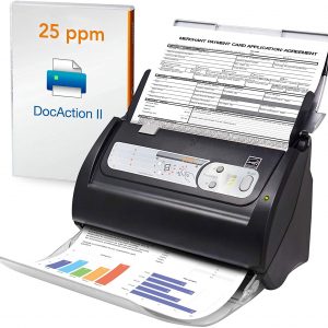 Plustek PS186 High Speed Document Scanner, with Auto Document Feeder (ADF). For Windows 7 / 8 / 10