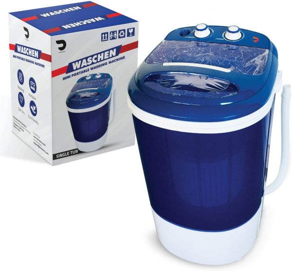 Portable Single Tub Washer And Spin Dryer- The Laundry Alternative- Mini Washing Machine- Portable Clothes Washer And Dryer- Travel Washing Machine- Small Washing Machine For Small Clothes