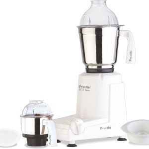 Preethi Eco Twin Jar Mixer Grinder, 550-Watt