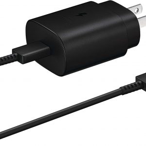 Samsung 25W USB-C Super Fast Charging Wall Charger – Black (US Version with Warranty)