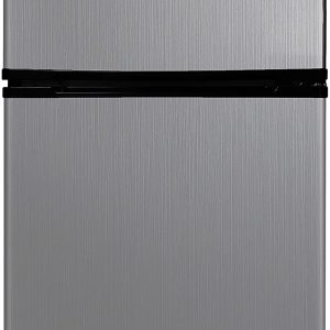 Sunpentown RF-314SS 3.1 cu.ft. Double Door Refrigerator with Energy Star-Stainless Steel, Cubic Feet, Gray