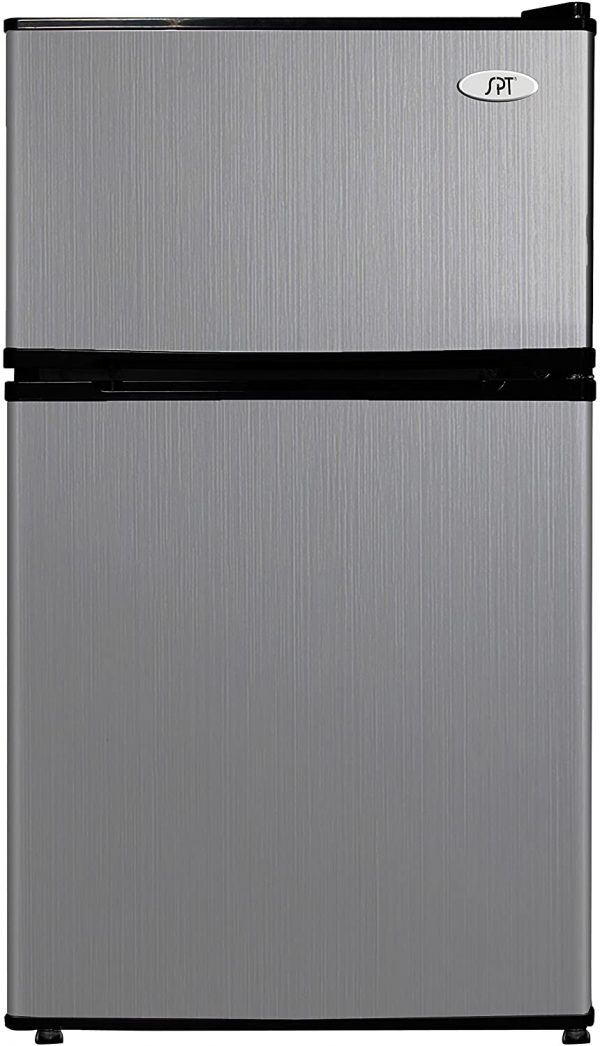 Sunpentown RF-314SS 3.1 cu.ft. Double Door Refrigerator with Energy Star-Stainless Steel, Cubic Feet, Gray