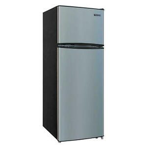 Thomson – 4.5 Cu. Ft. Mini Fridge – Black stainless steel