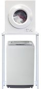 Magic Chef Compact Portable 1.6 cu ft. Top Load Washing Machine Bundle with 2.6 cu ft Front Load Dryer COMBO/SET – 120 Volts, Indoor-Safe + BONUS Indoor Lint Trap Kit