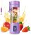 Portable Blender Cup,Electric USB Juicer Blender,Mini Blender Portable Blender For Shakes and Smoothies, juice,380ml, Six Blades Great for Mixing,light purple