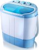 Upgraded Version Pyle Portable Washer & Spin Dryer, Mini Washing Machine, Twin Tubs, Spin Cycle w/ Hose, 11lbs. Capacity, 110V – Ideal For Compact Laundry